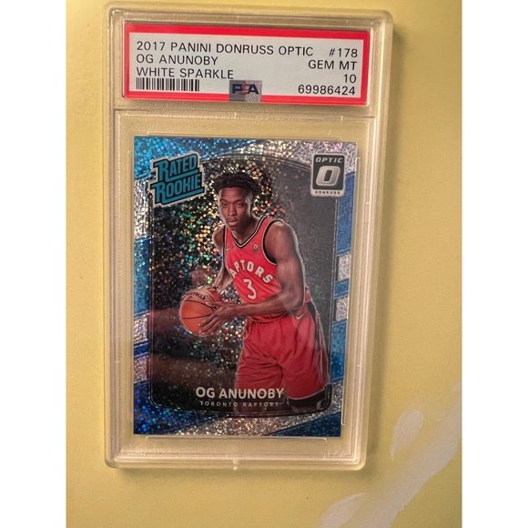 2017 Panini Donruss Optic White Sparkle #178 Og Anunoby RC Gem PSA 10